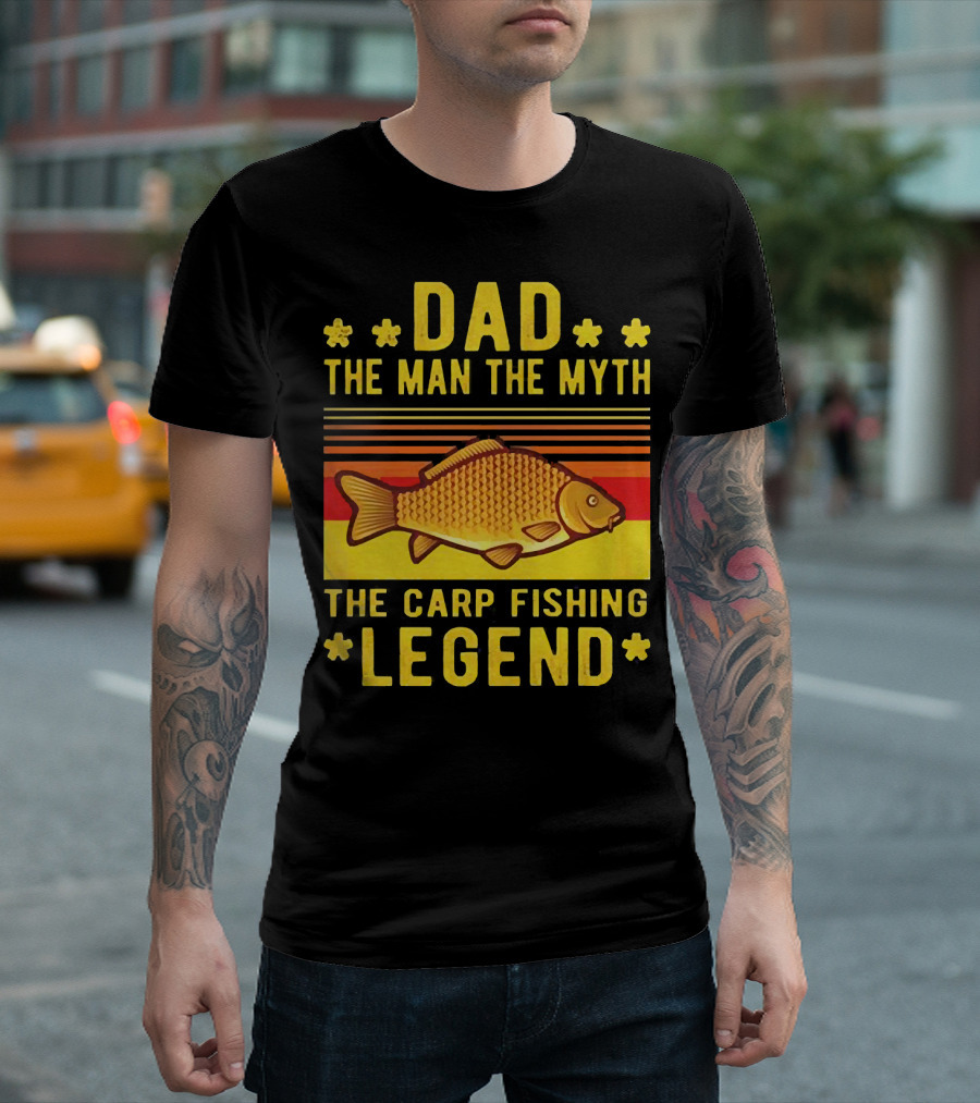 Dad The Man The Myth The Carp Fishing Legend Classic T-Shirt