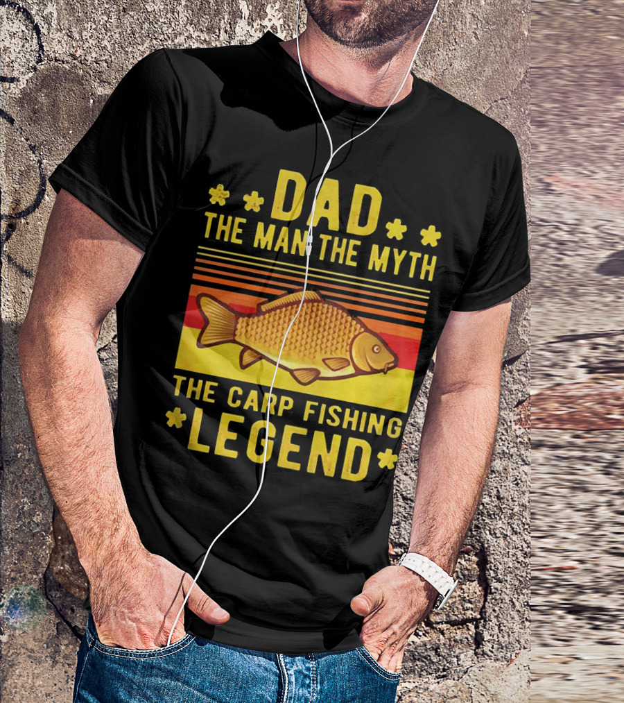 Dad The Man The Myth The Carp Fishing Legend Classic T-Shirt