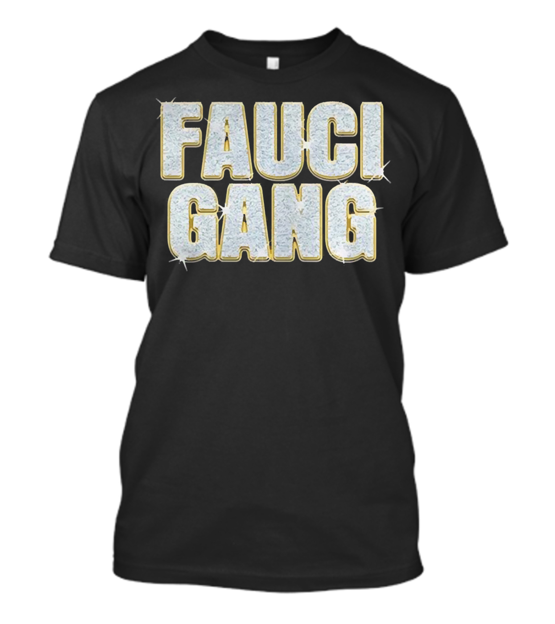 Fauci Gang Sparkling Text Style Katy Perry And Orlando Bloom T-Shirt