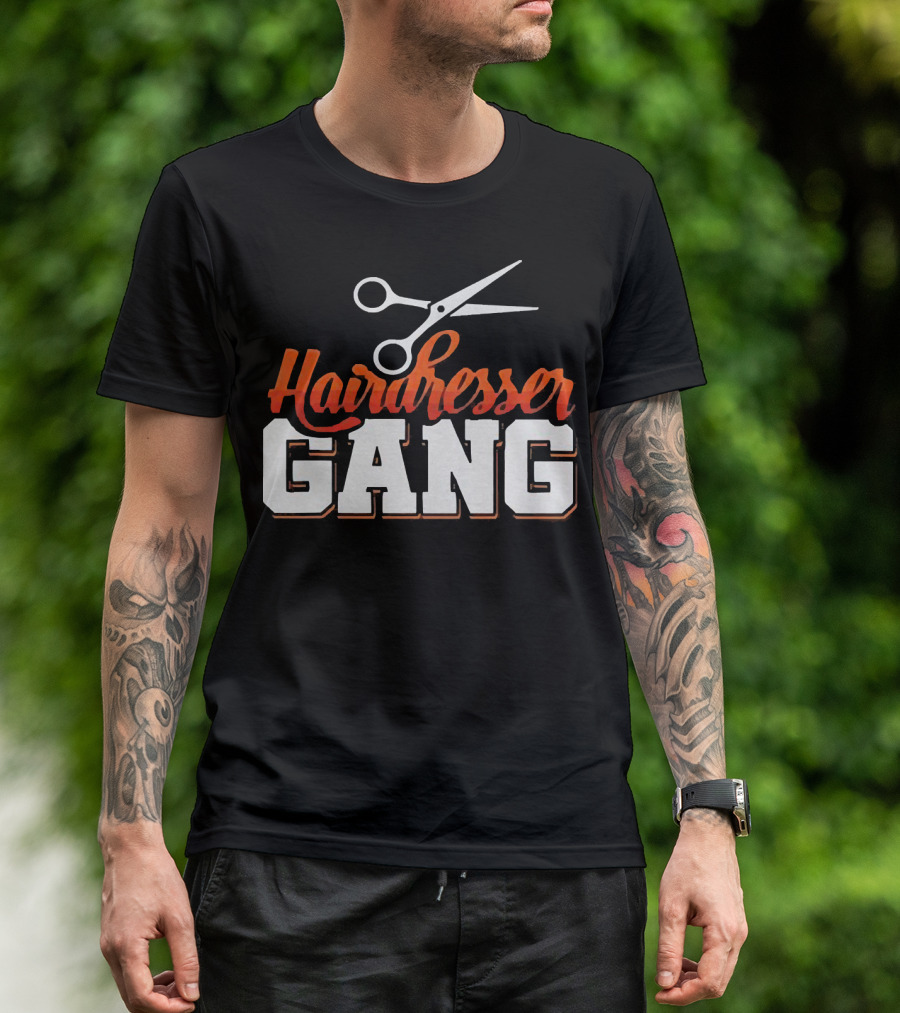 Hairdresser Gang Scissors T-Shirt
