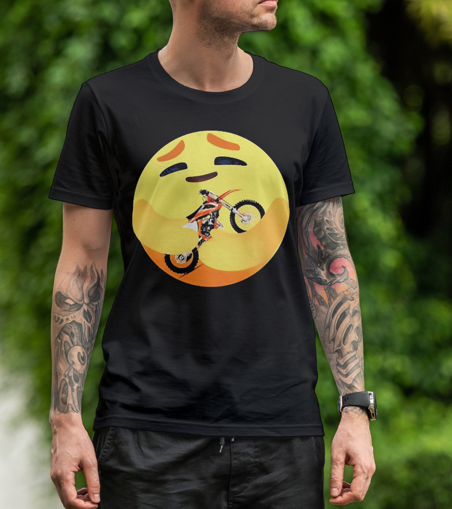 Icon Care Hug Terrain Motorcycle Emoji T-Shirt