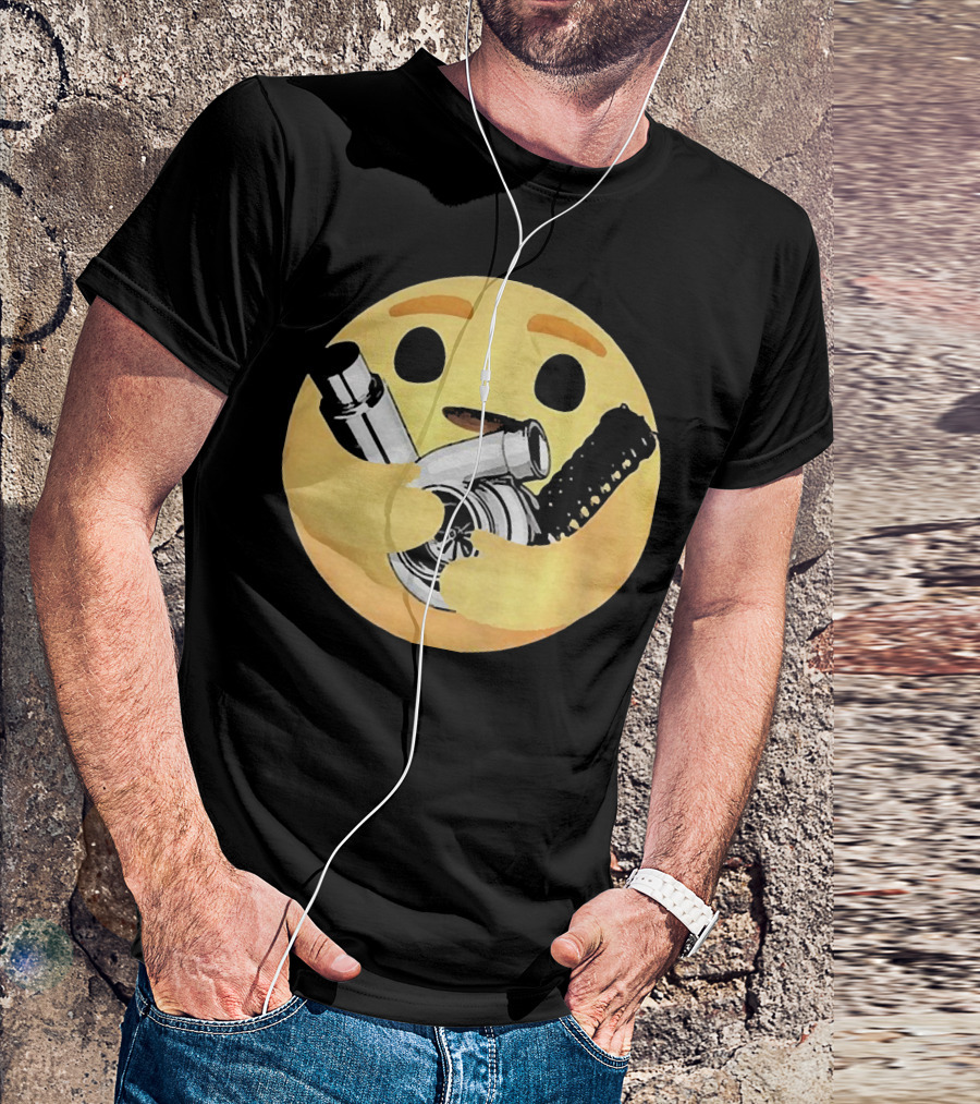 Hugging Emoji Turbocharger Car Enthusiast T-Shirt