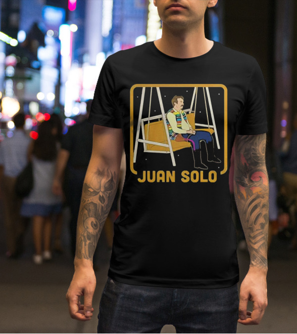 Juan Solo Star Wars Parody Character On Swing T-Shirt
