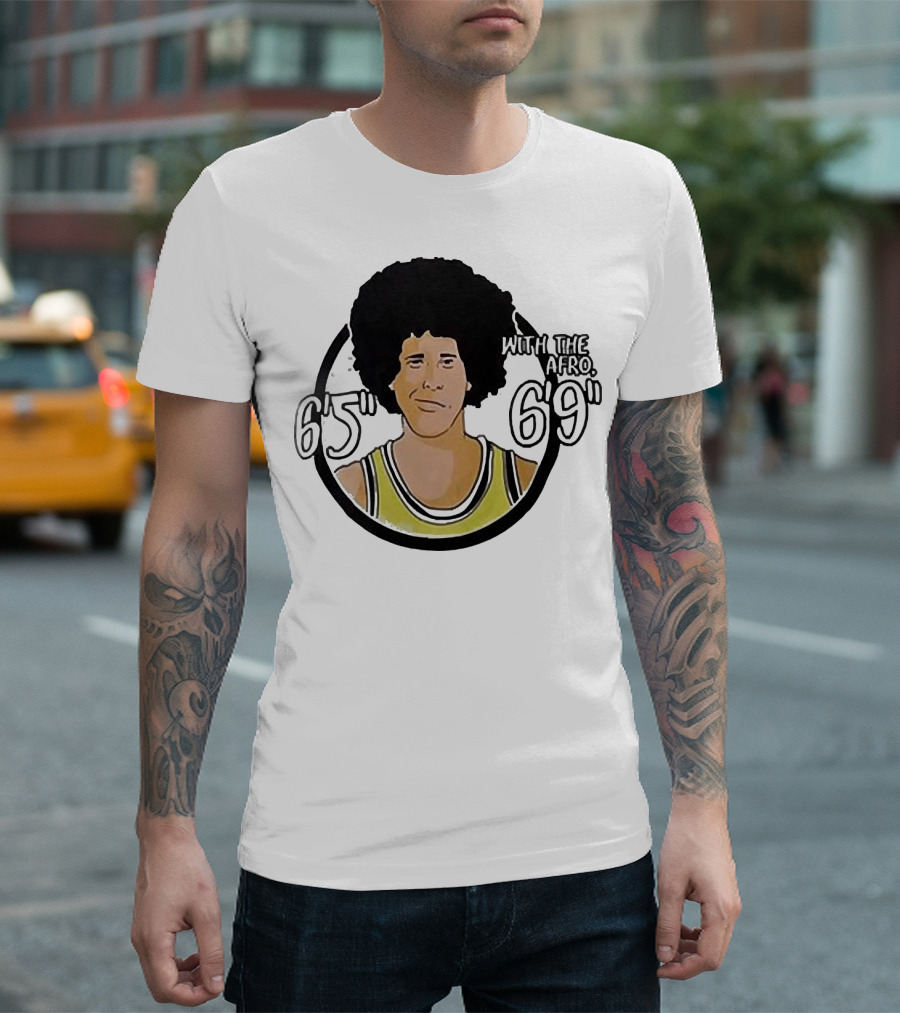 Fletch with the Afro 6’5” 6’9” Retro Basketball T-Shirt