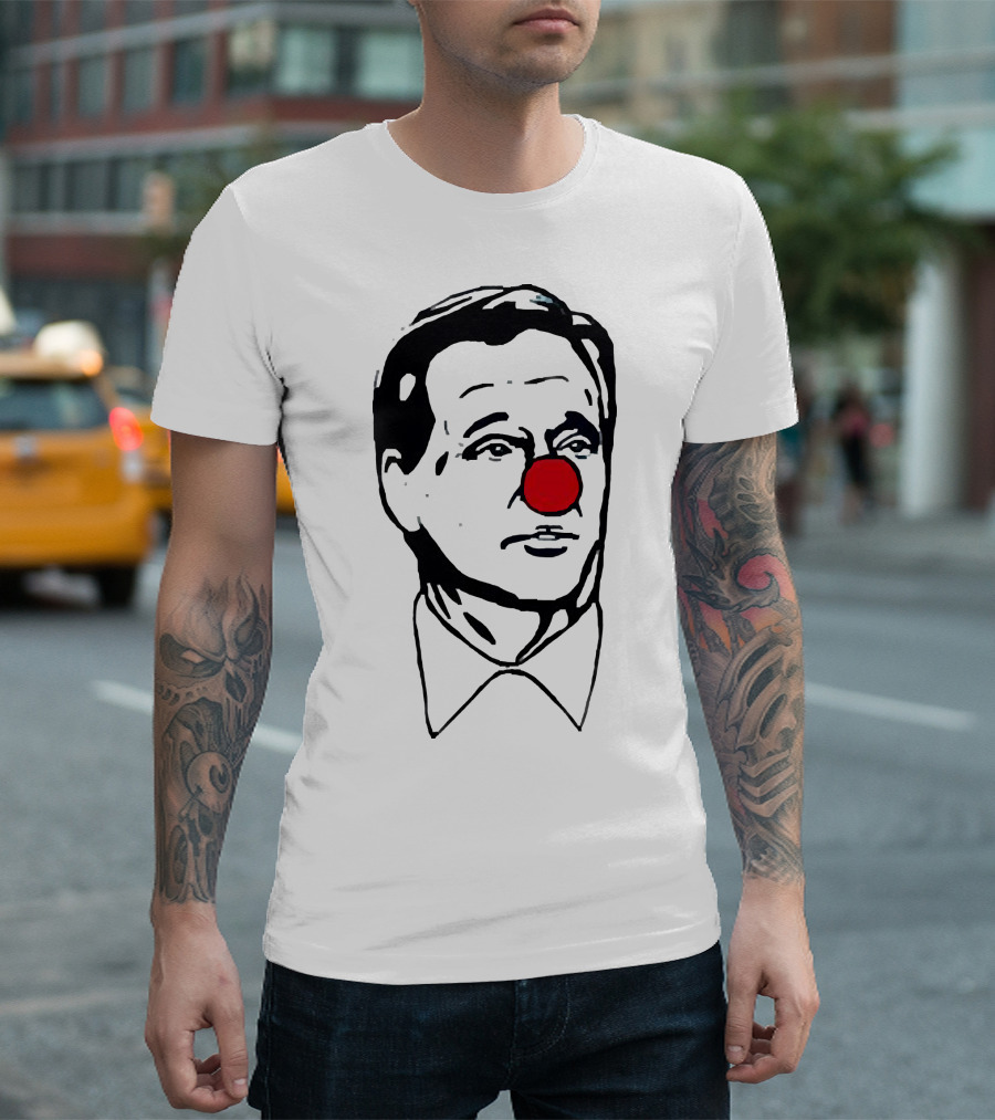 Matt Patricia Goodell Clown NFL Red Nose Iconic Image T-Shirt