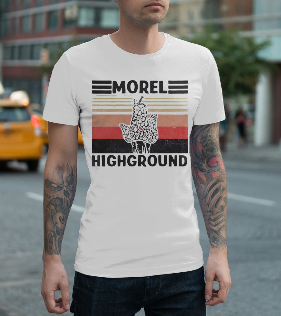 Morel Highground Mushroom Hunter Snail T-Shirt
