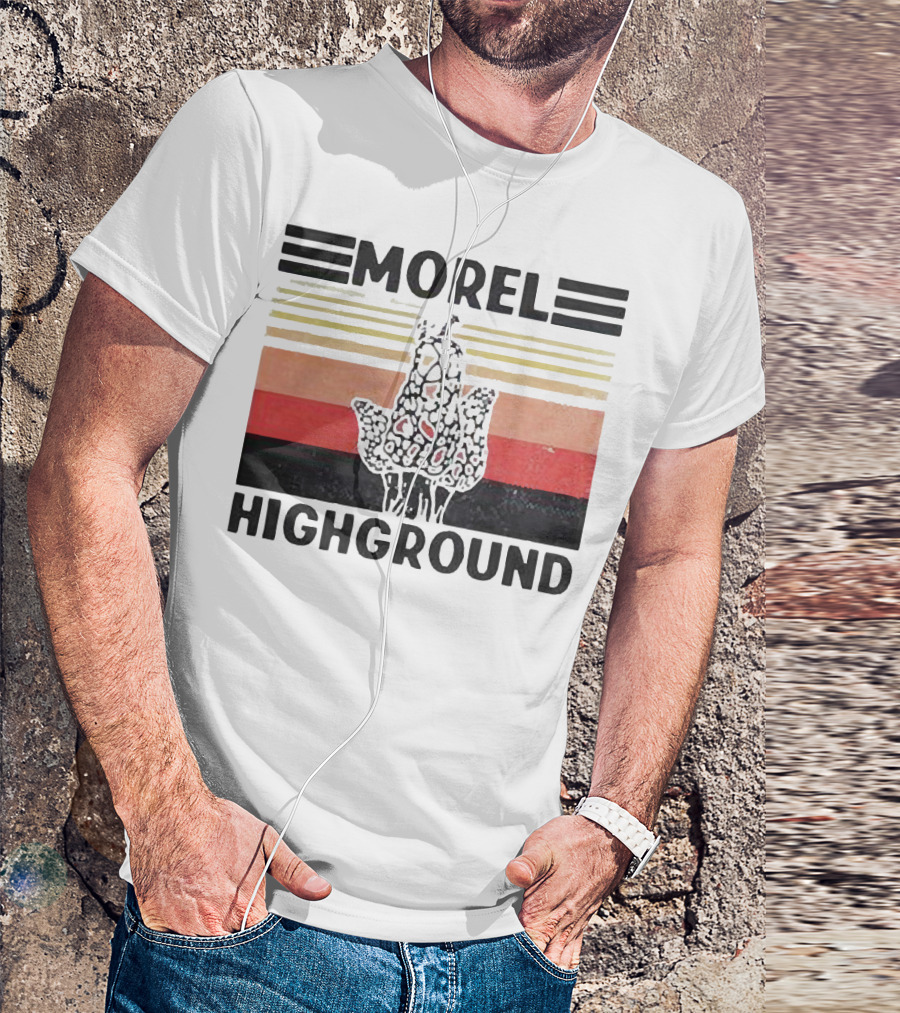Morel Highground Mushroom Hunter Snail T-Shirt
