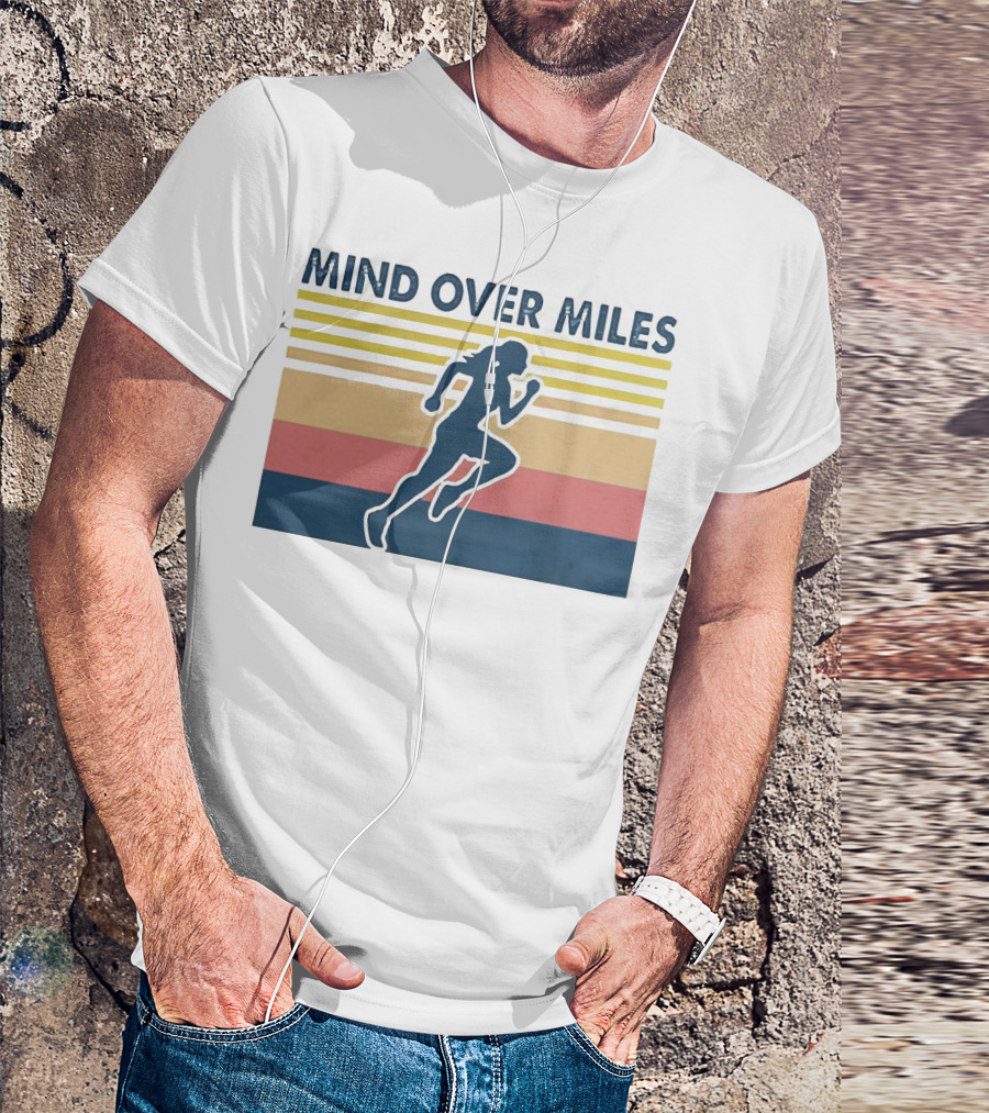 Mind Over Miles Retro Running T-Shirt