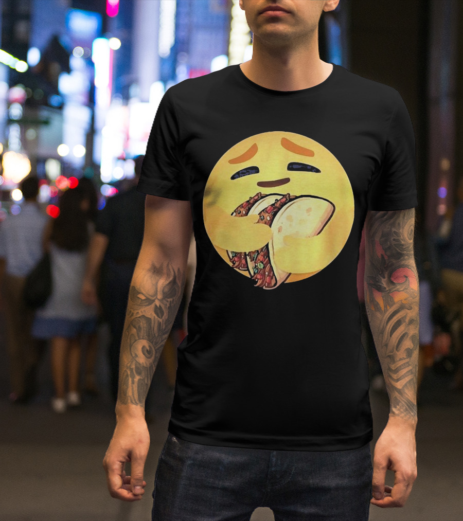 Care Emoji Hugging Tacos T-Shirt