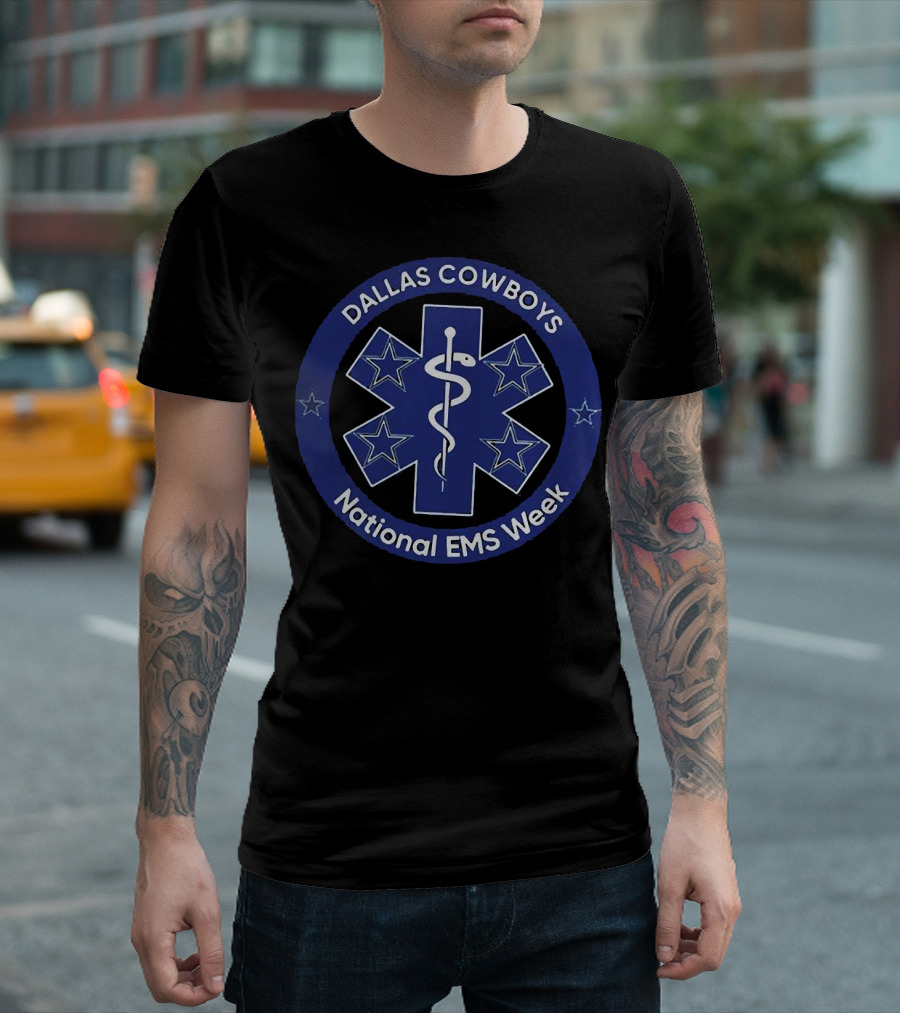 Dallas Cowboys National EMS Week Star of Life T-Shirt