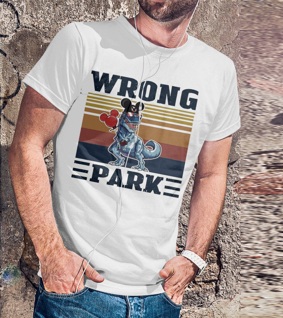 Wrong Park Dinosaur Rex Mickey Balloon T-Shirt