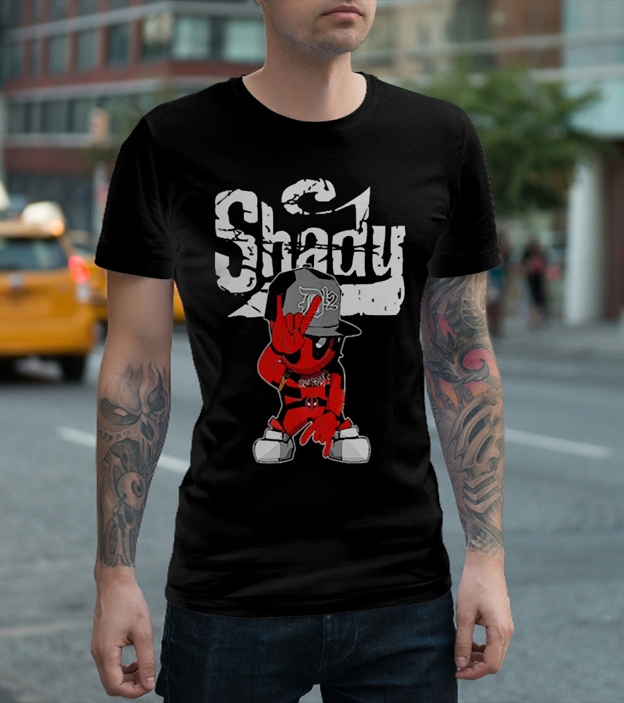 Baby Deadpool Slim Shady Rap Icon Crossover T-Shirt