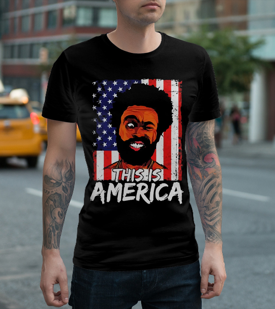 This Is America USA Flag Childish Gambino T-Shirt