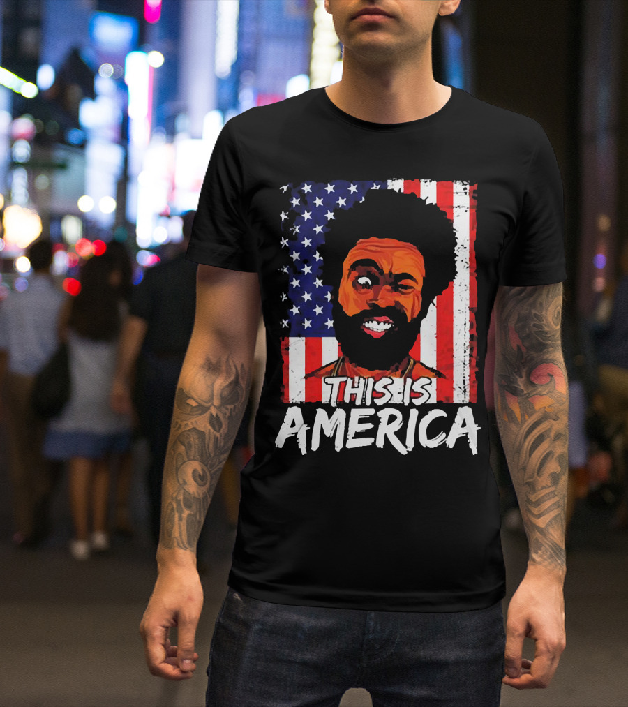 This Is America USA Flag Childish Gambino T-Shirt