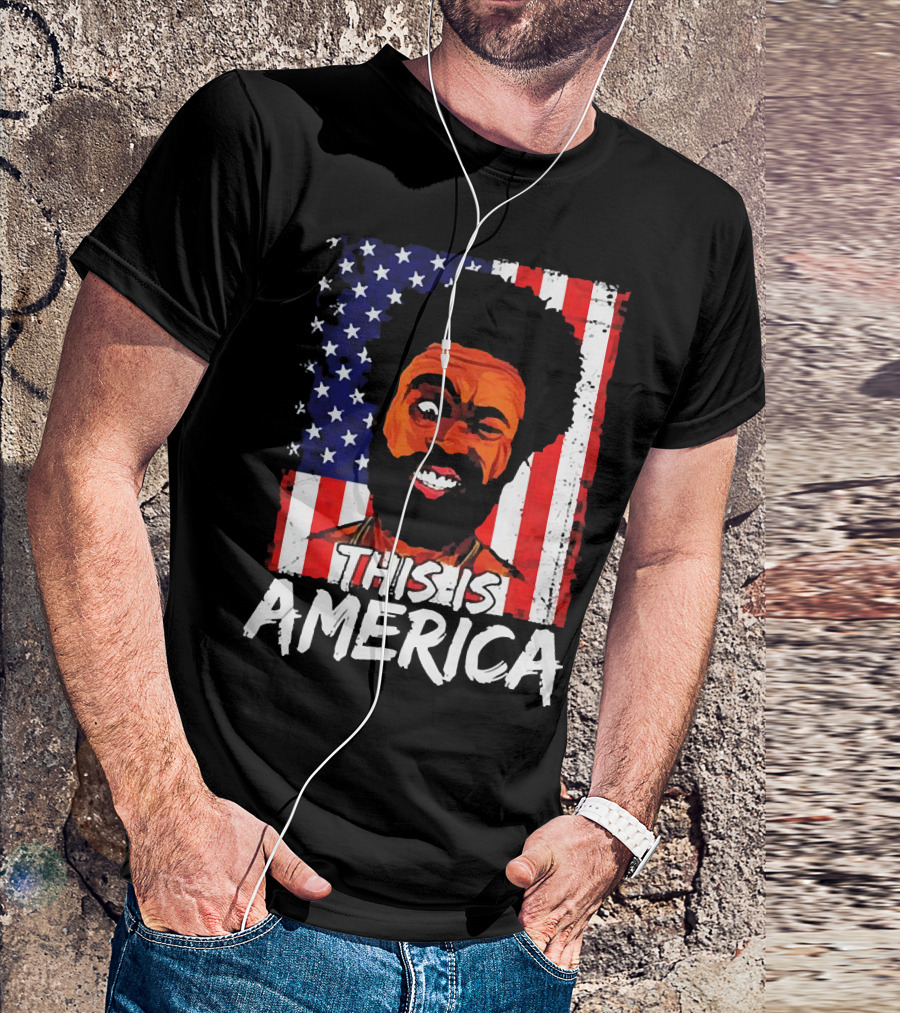 This Is America USA Flag Childish Gambino T-Shirt