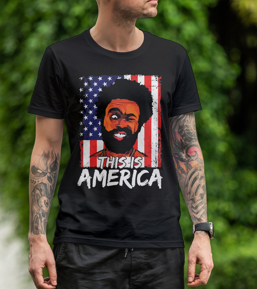This Is America USA Flag Childish Gambino T-Shirt