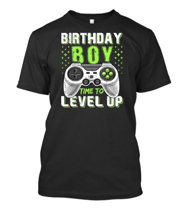 Birthday Boy Time To Level Up Video Game Controller T-Shirt