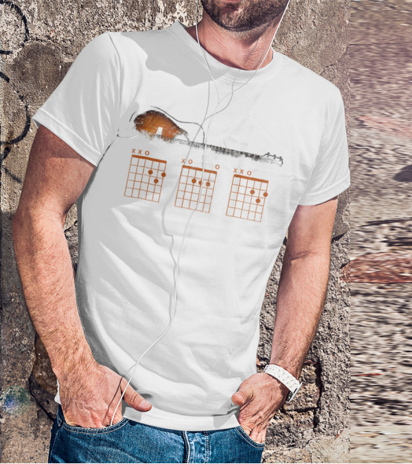 Guitar Chord Dad Father's Day Funny Guitar Lover T-Shirt