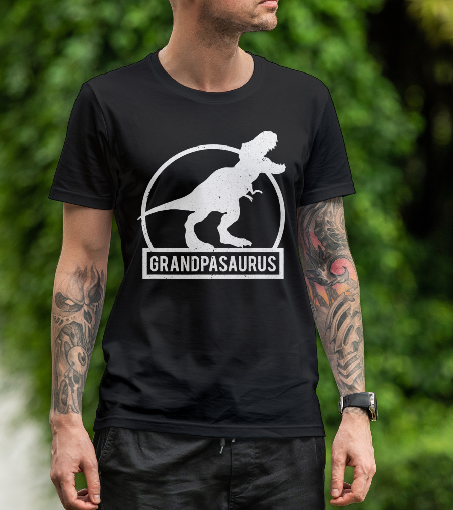 Grandpasaurus Dinosaur Grandpa T-Shirt