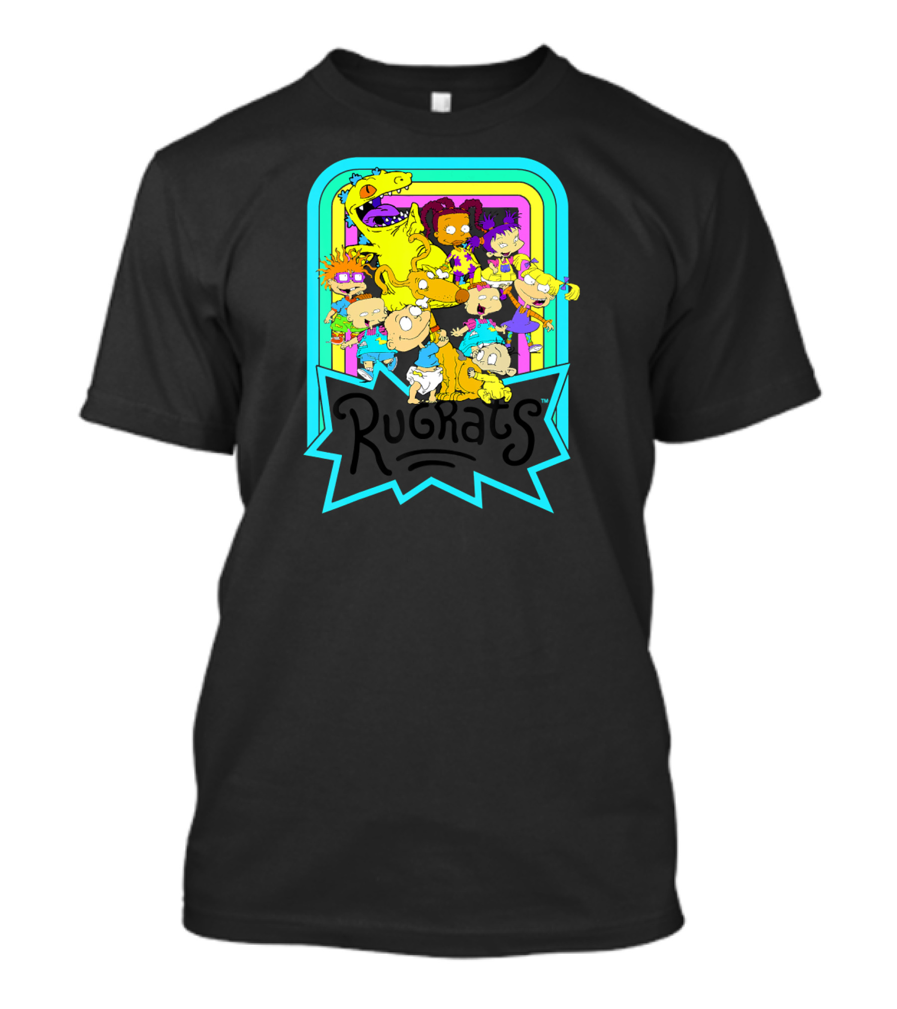 Rugrats Neon Rainbow Reptar Friends Nickelodeon T-Shirt