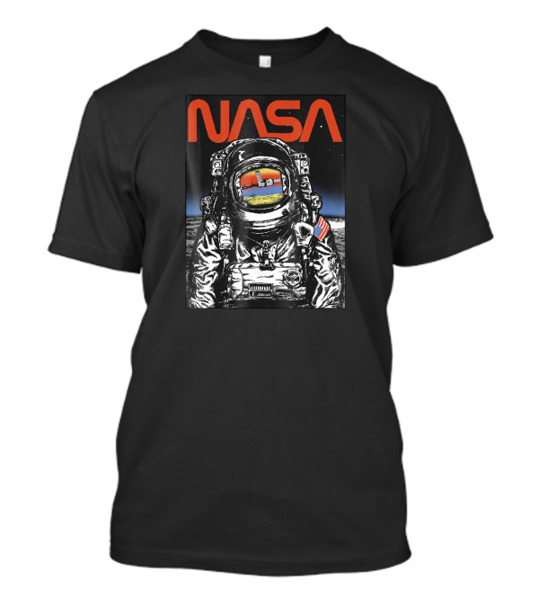 NASA Astronaut Reflection On Moon T-Shirt