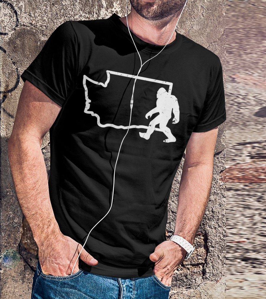 Washington State PNW Bigfoot Sasquatch T-Shirt