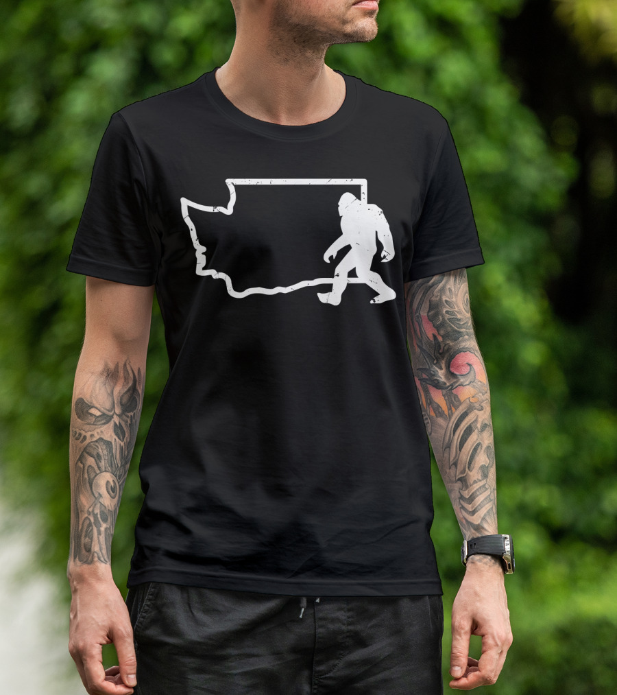 Washington State PNW Bigfoot Sasquatch T-Shirt