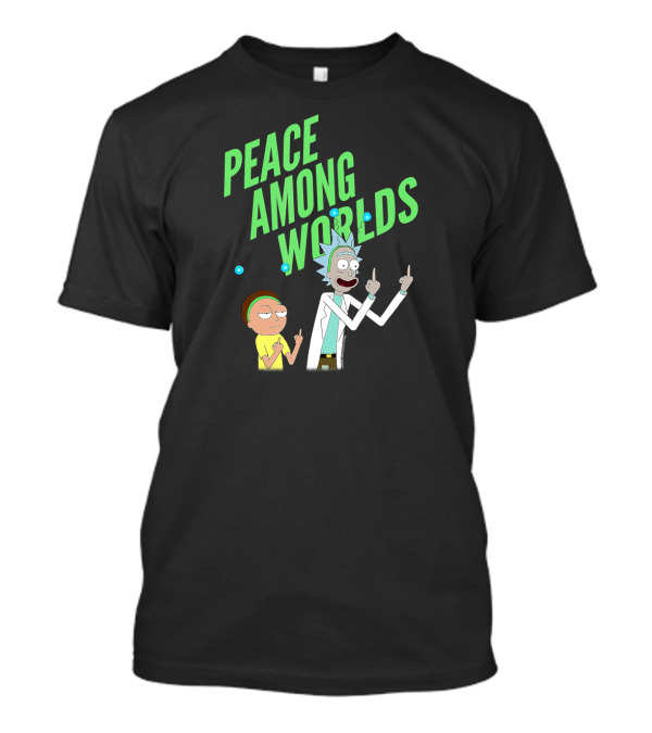 Peace Among Worlds Rick And Morty Portal T-Shirt