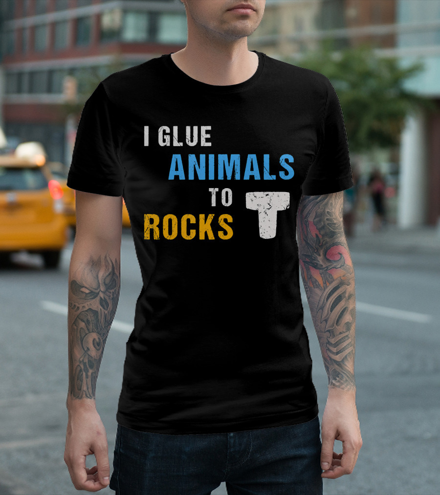 I Glue Animals To Rocks Saltwater Aquarium Fish Tank T-Shirt