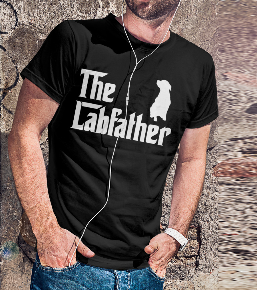 The Labfather Funny Labrador Dad Iconic T-Shirt