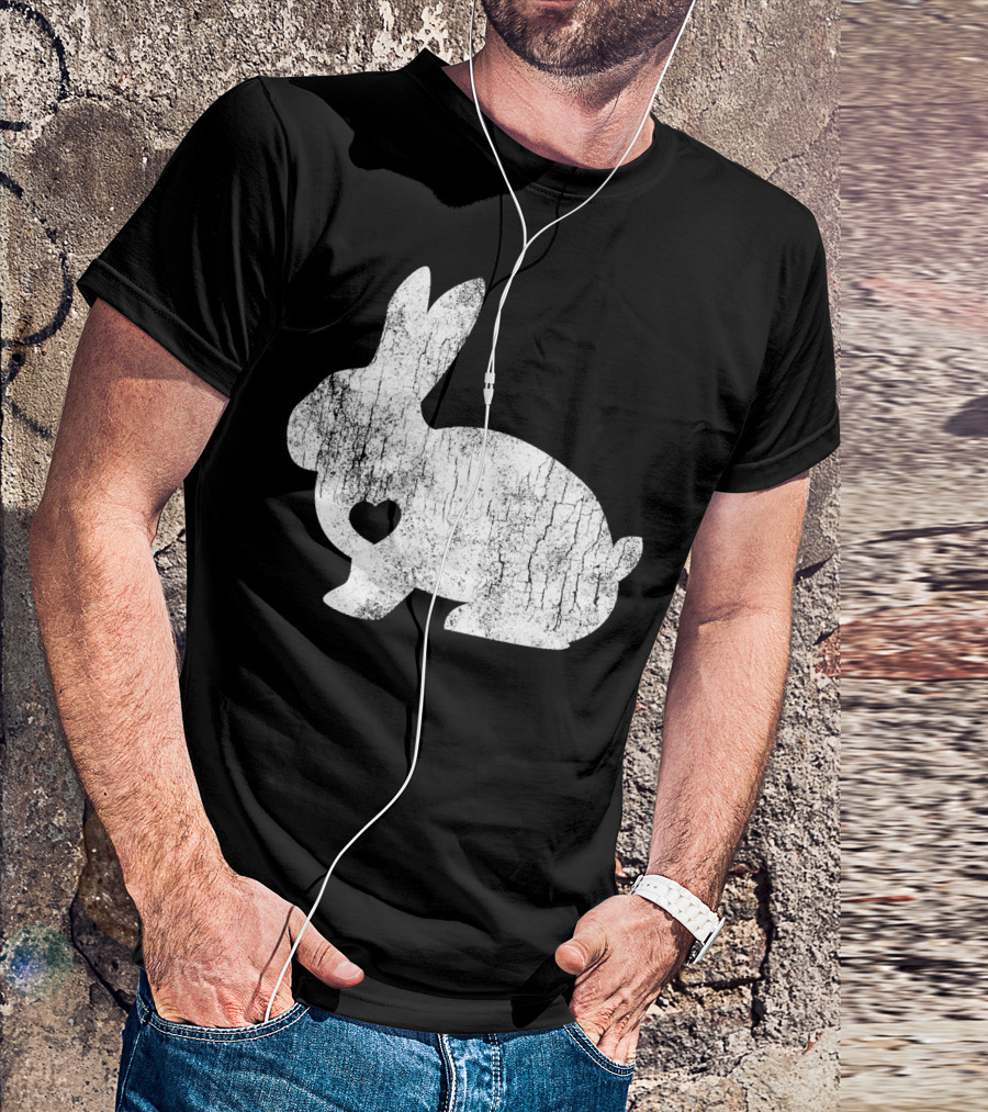 Love Heart Bunny Rabbit Lover Animal Pet Owner Easter T-Shirt
