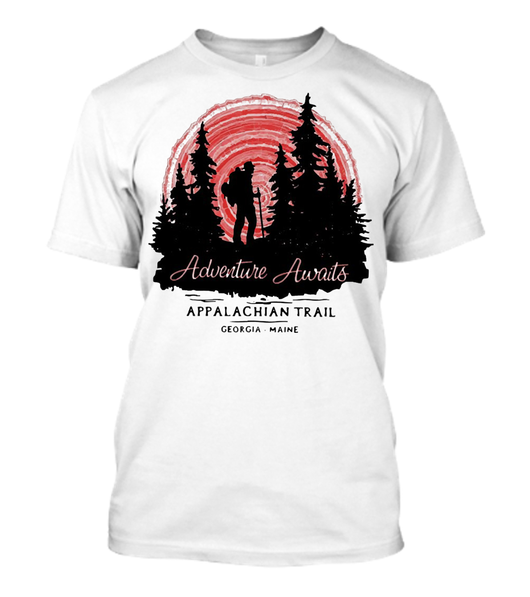Adventure Awaits Appalachian Trail Georgia Maine T-Shirt