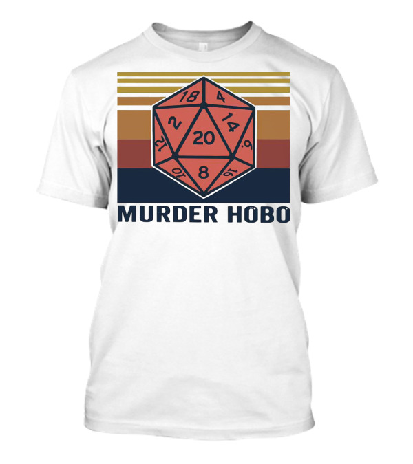 Murder Hobo D20 Dice Vintage RPG T-Shirt