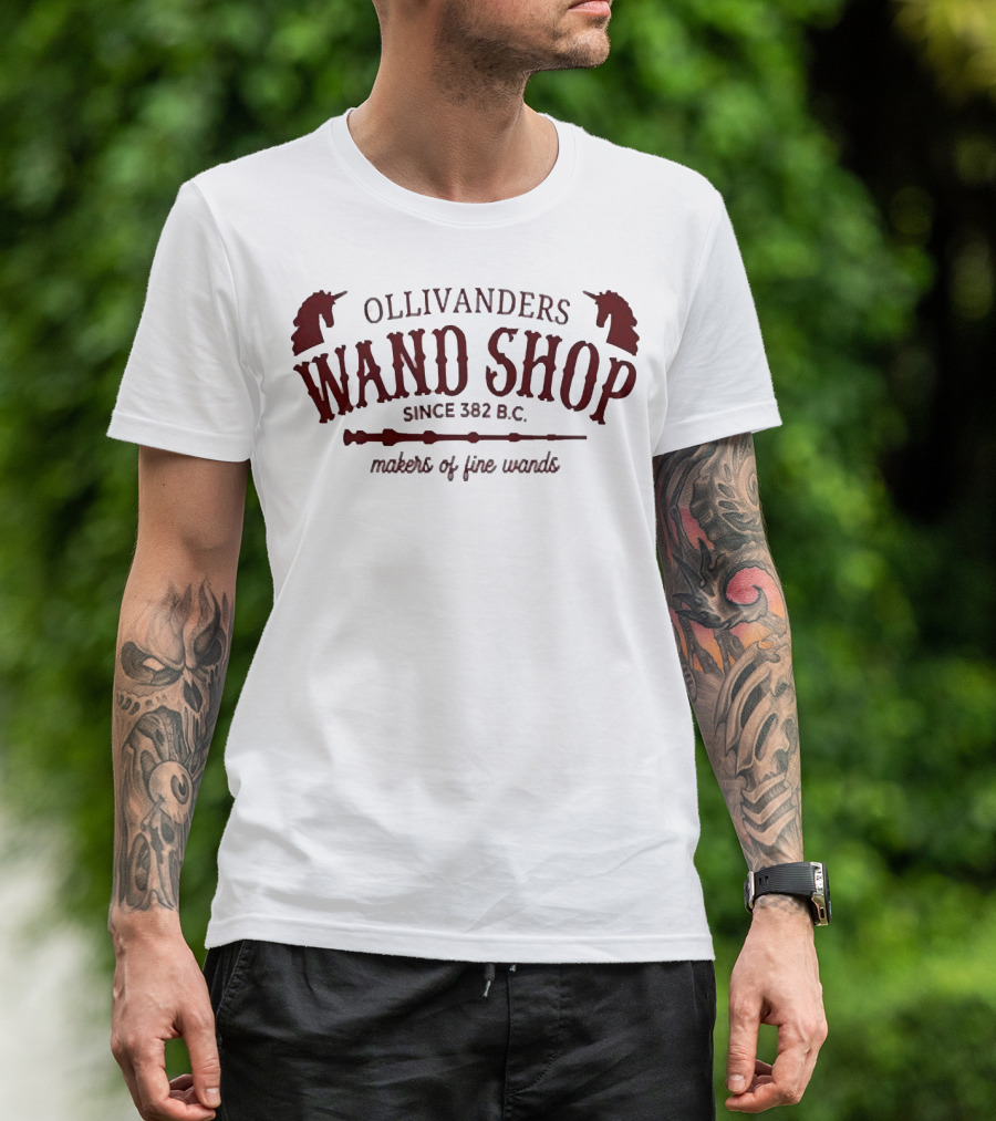 Ollivanders Wand Shop Since 382 B.C. Makers Of Fine Wands T-Shirt
