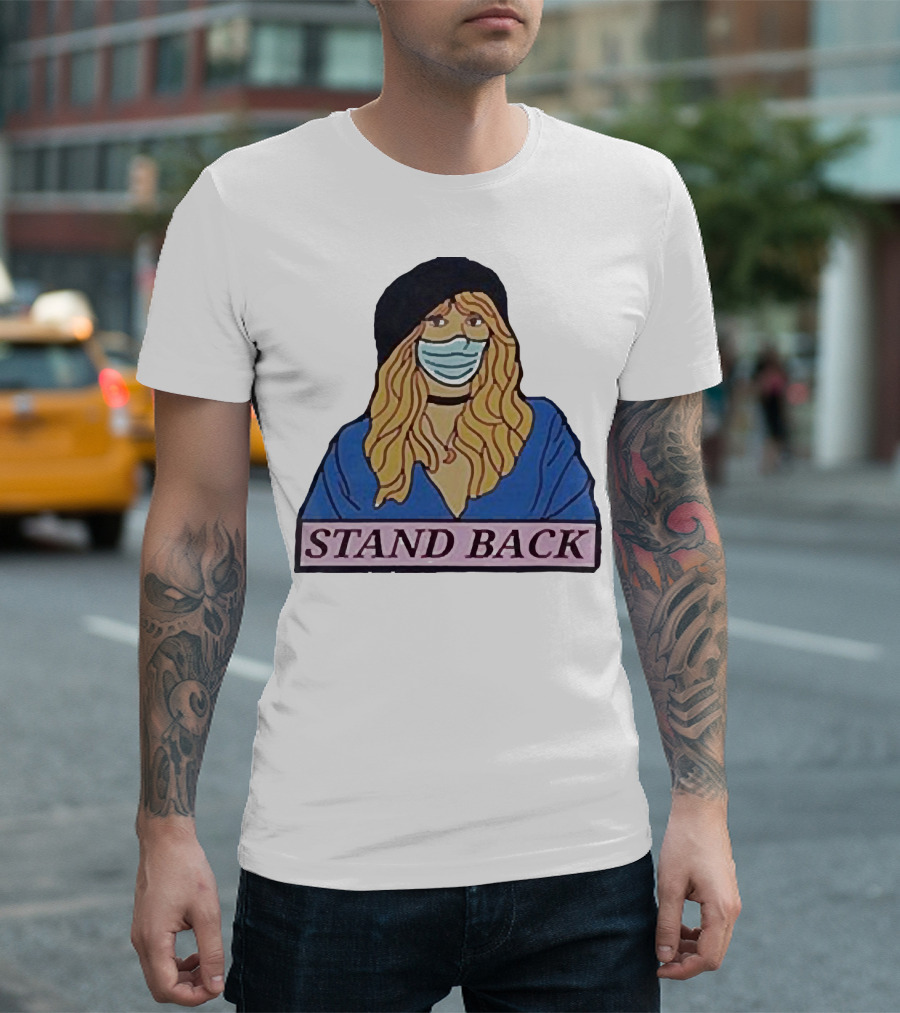 Stevie Nicks Stand Back Masked T-Shirt