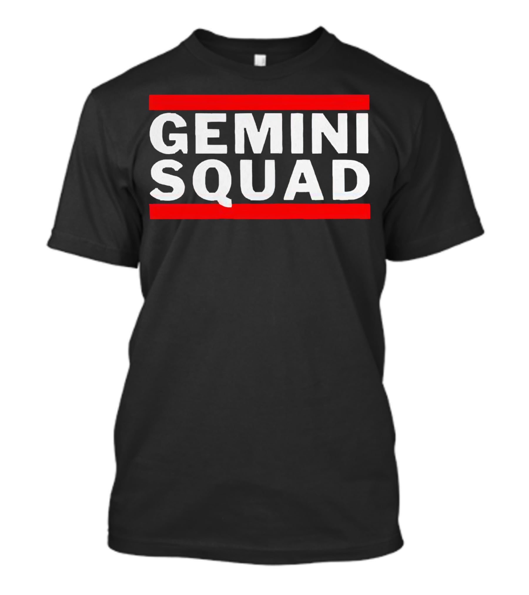 GEMINI SQUAD Bold Red Accent T-Shirt