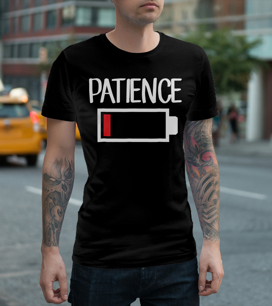 Patience Low Battery Icon Low Patience T-Shirt