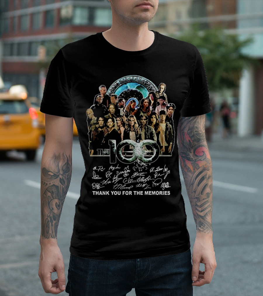 The 100 Cast Thank You For The Memories With Signatures T-Shirt