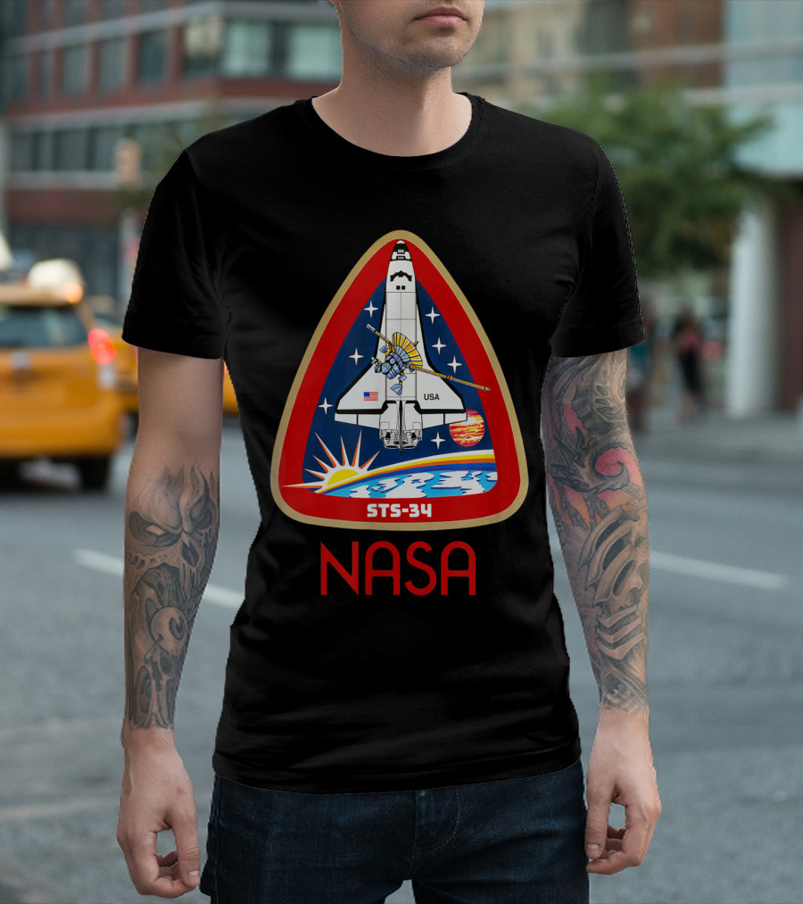NASA STS-34 Space Shuttle Mission Patch T-Shirt