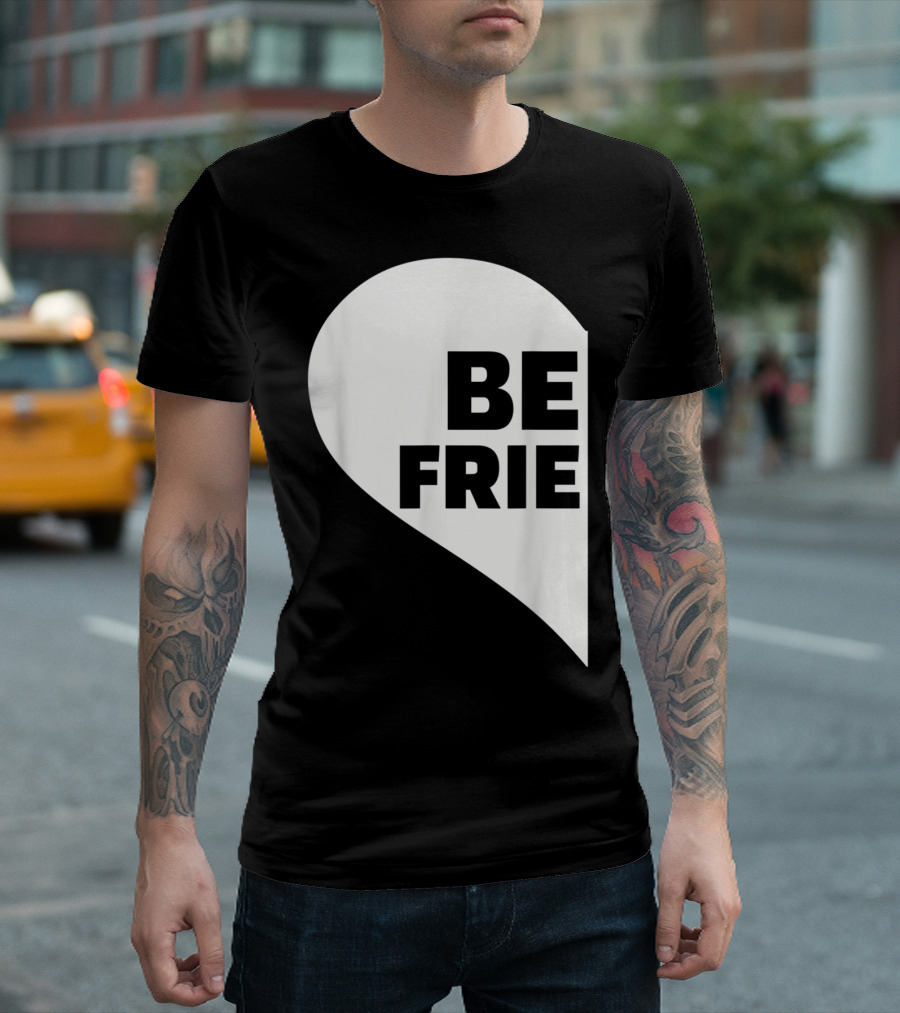 BE FRIE Best Friends Half Left Heart T-Shirt