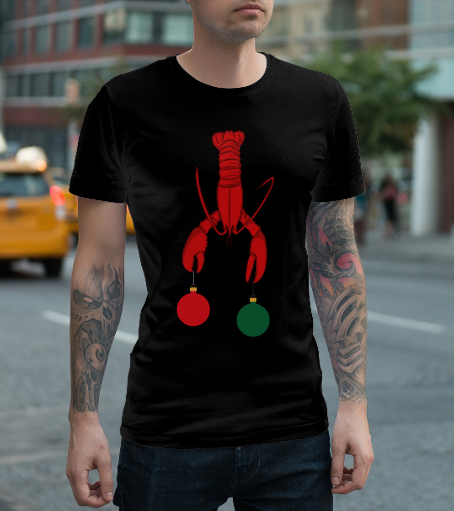Louisiana Crawfish Cajun Holiday Ornaments T-Shirt