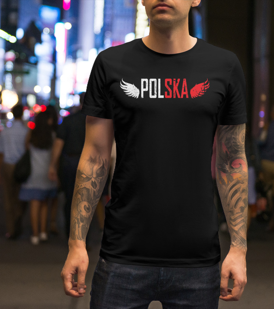 Polska White And Red Wings Polish For All From Poland Polskie T-Shirt
