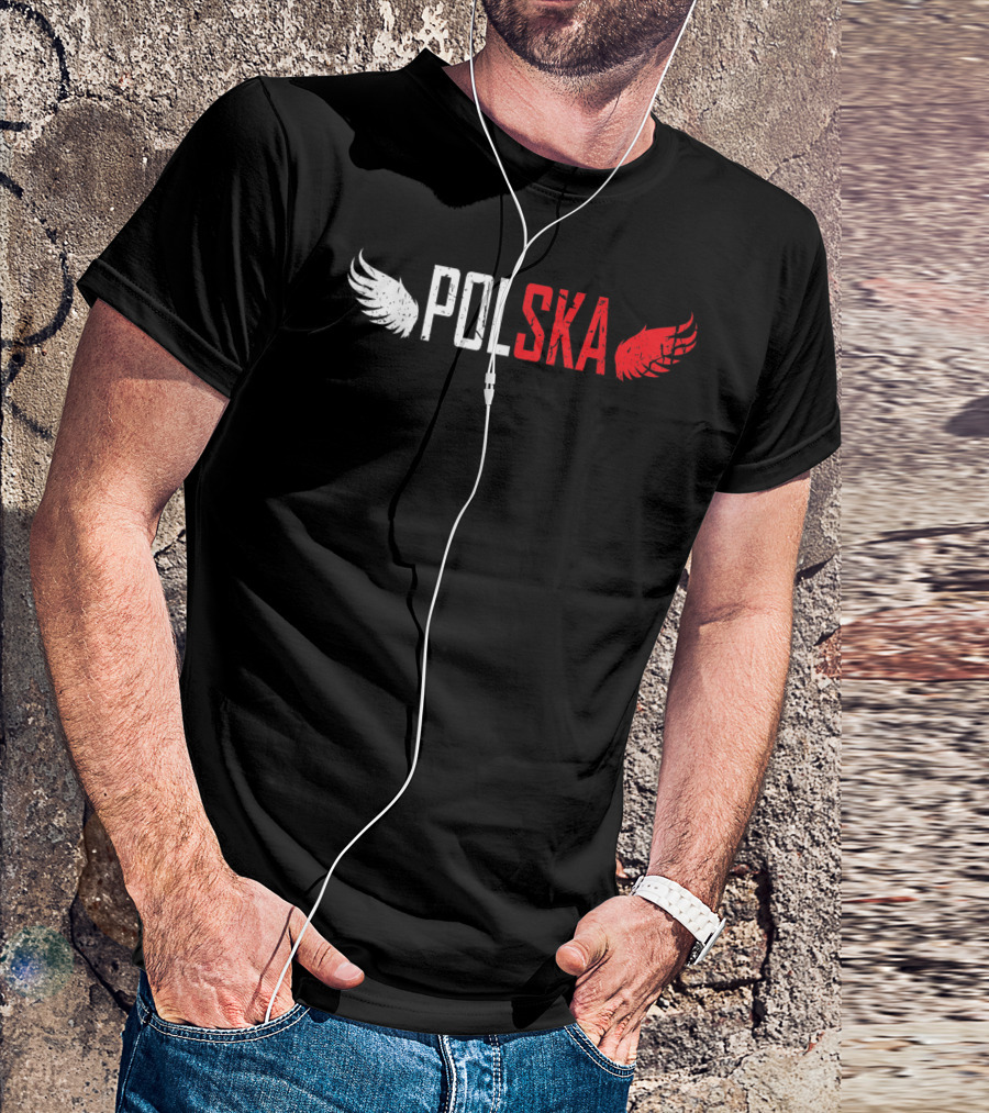 Polska White And Red Wings Polish For All From Poland Polskie T-Shirt