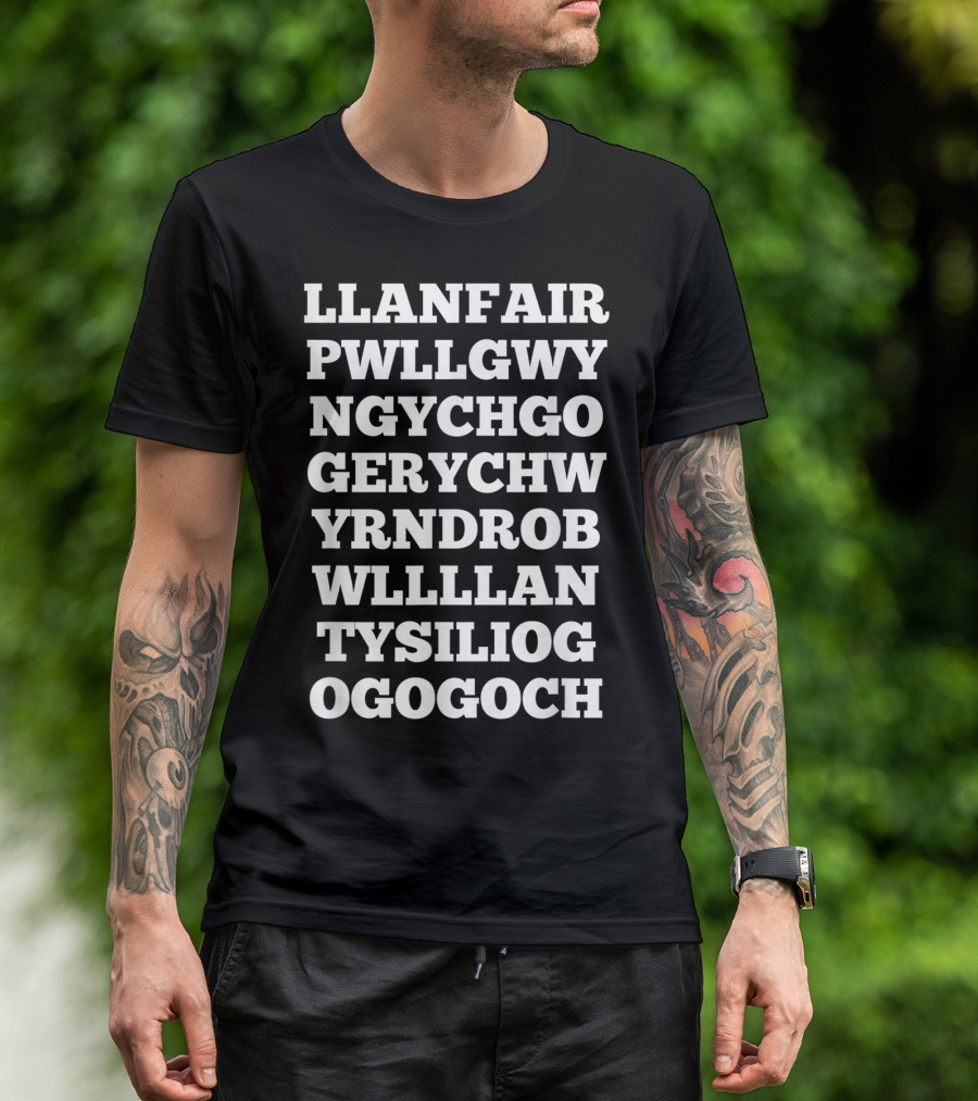 Llanfairpwllgwyngyllgogerychwyrndrobwllllantysiliogogogoch T-Shirt