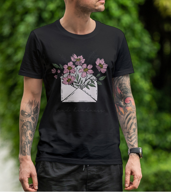 Send Kindness Envelope With Vintage Floral T-Shirt