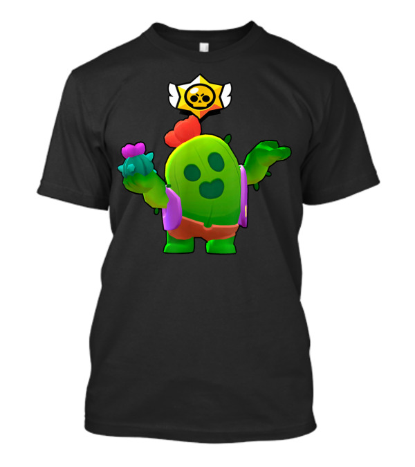 Spike Star Power Brawl Cactus Character T-Shirt