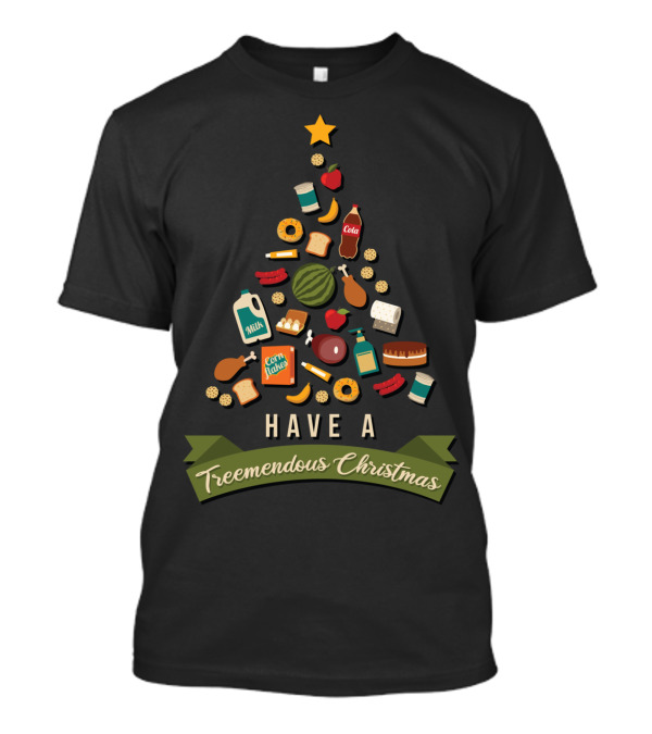 Have A Treemendous Christmas Supermarket Milk Cola Fun T-Shirt