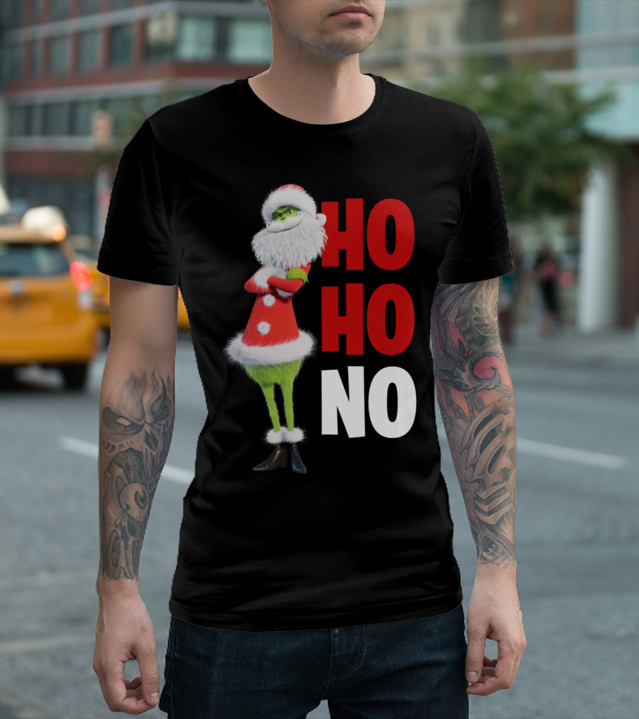 The Grinch Ho Ho No Christmas Santa Suit T-Shirt