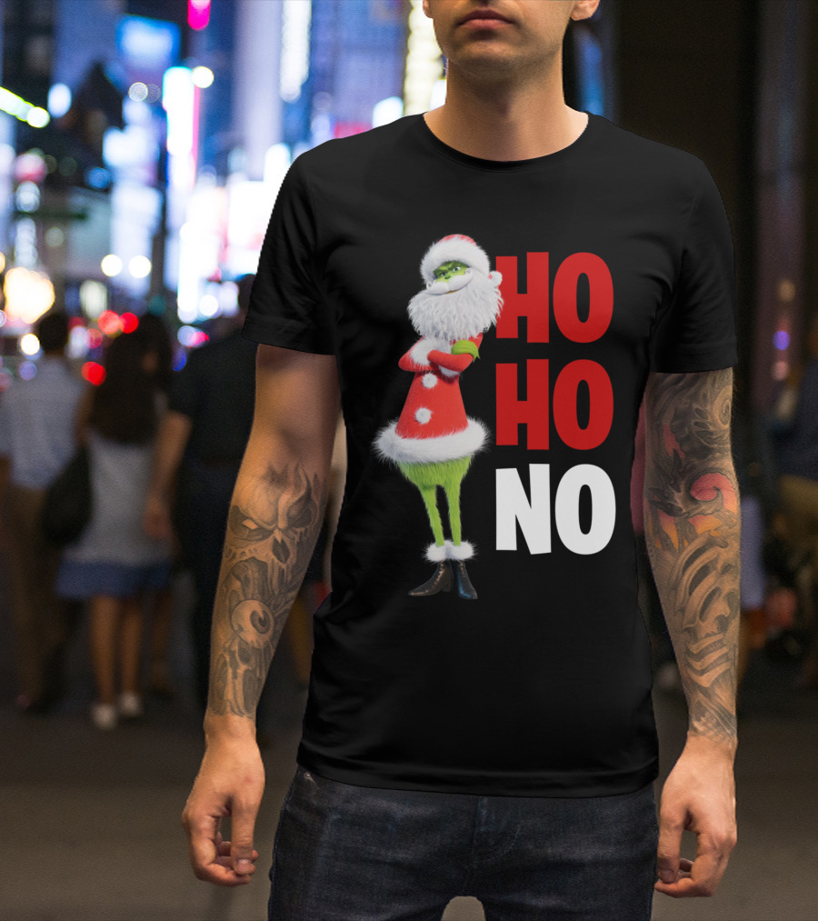The Grinch Ho Ho No Christmas Santa Suit T-Shirt