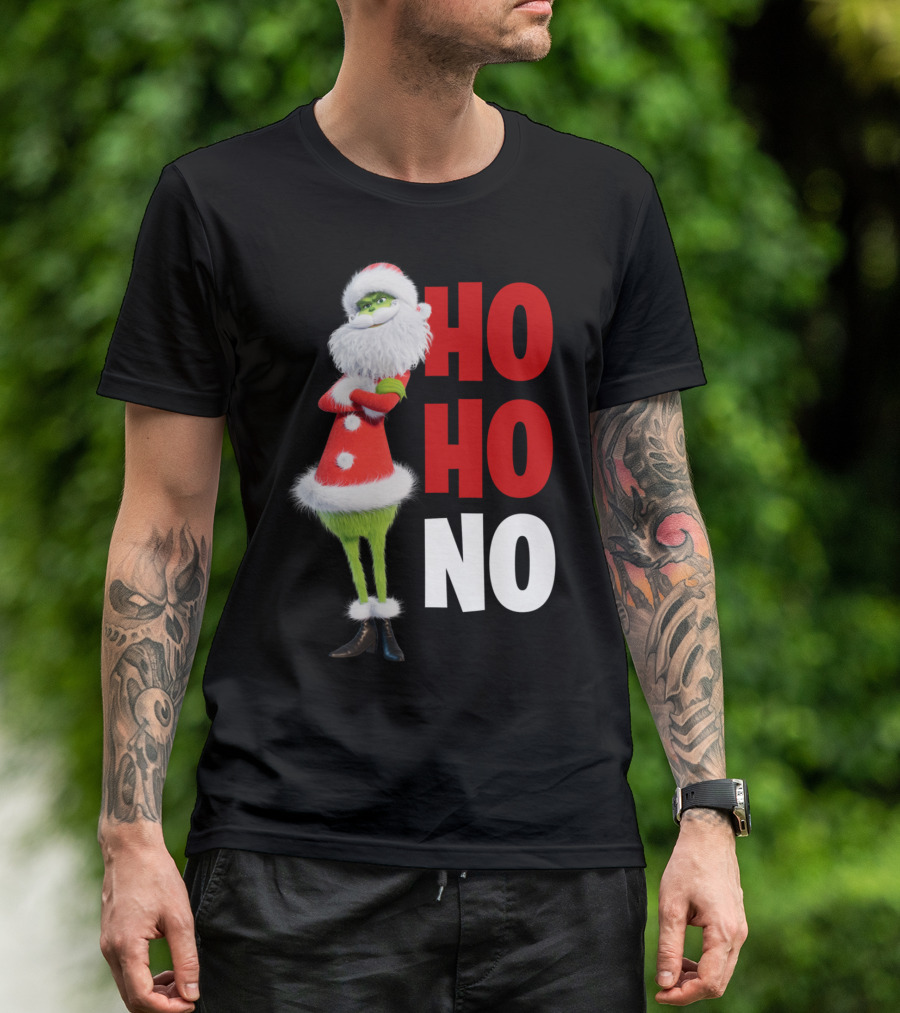 The Grinch Ho Ho No Christmas Santa Suit T-Shirt